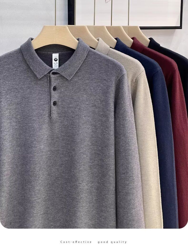 Casual Loose-Fit Button-Down Knit Polo Shirt - Stylish & Breathable For Men & Women (Multiple Colors & Sizes)_voghion.com