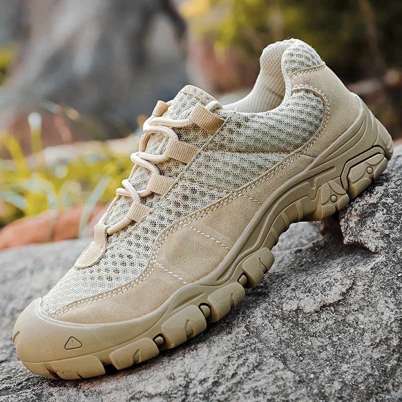 Sommer Mesh-Schuhe Herren Atmungsaktive Rutschfeste Outdoor-Freizeitschuhe Weiche Sohle Weiche Oberfläche Tracing Schuhe Herren Wasserdichte Sportkletterschuhe_voghion.com