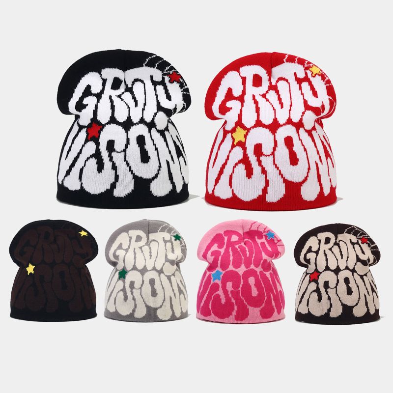 Winter Herbst gestrickte Wolle minus zwei Mütze Cargo Y2k Mütze für Männer Frauen Kanye Mützen Gorras Hombre Top halten warm Hut wind dicht_voghion.com