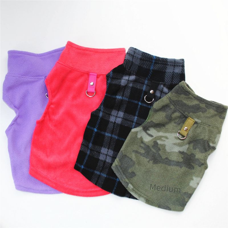 Abbigliamento per animali domestici diretto dalla fabbrica, per cani, autunno e inverno, in pile polare, fibbia di trazione, 27 colori brevettati, saranno oggetto di indagine_voghion.com
