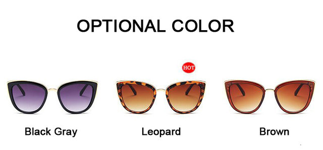 2021 Brand Vintage Cat Eye Sunglasses Woman Retro Driving Round Metal Frame Sun Glasses For Female Mirror UV400_voghion.com