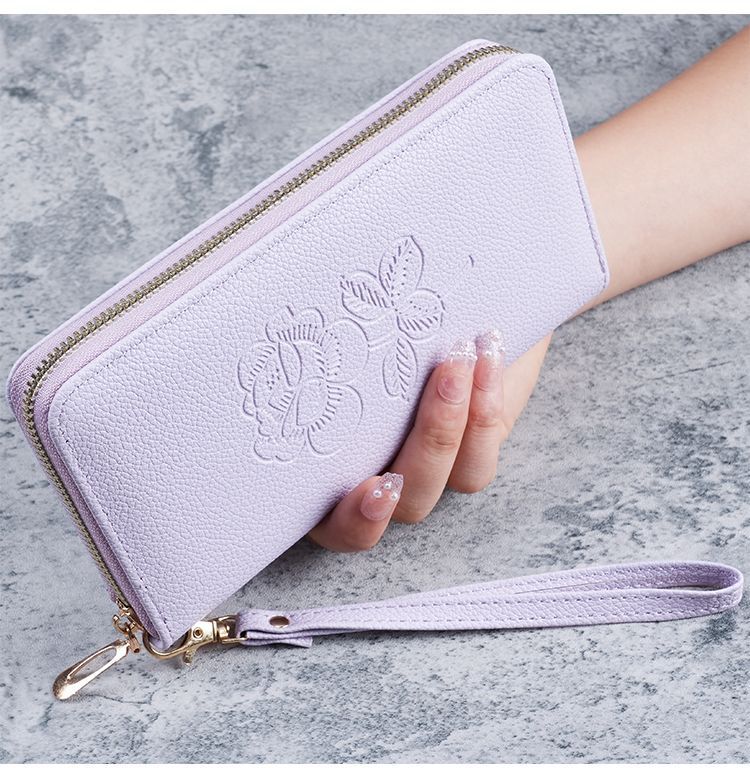 Neue Clutch im koreanischen Stil für Damen mit langem Reißverschluss, multifunktionale, allumfassende Geldbörse mit großer Kapazität_voghion.com