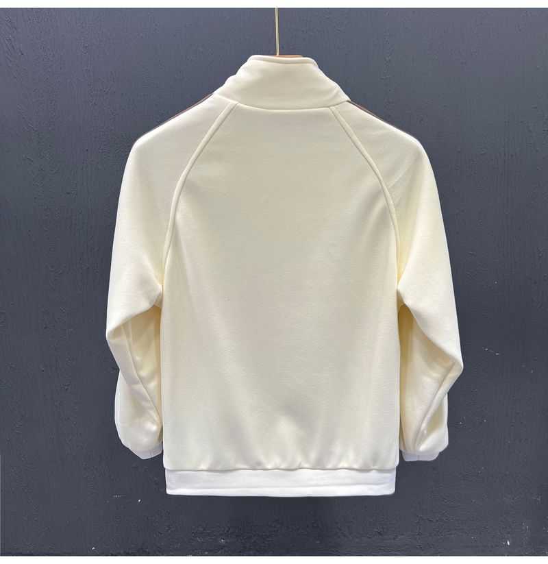 Trendy Brand Two Bar Decorative Standing Collar For 2023 Spring Autumn Season New Men's Sports And Leisure Hoodie Jacket_voghion.com
