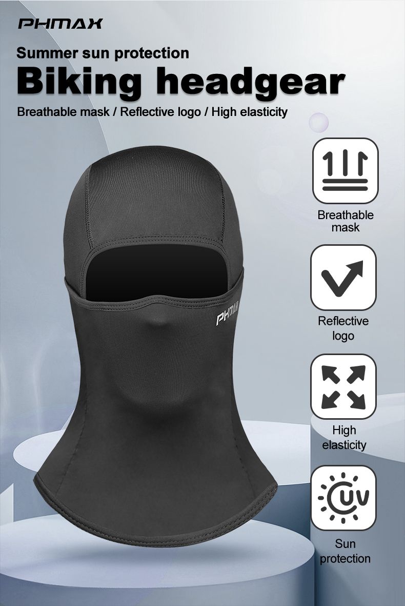 PHMAX kerékpáros maszk Balaclava arcmaszk - UV-védelemmel, porálló, szélálló arcvédő férfiaknak, snowboardozáshoz, túrázáshoz, kerékpározáshoz, futáshoz_voghion.com