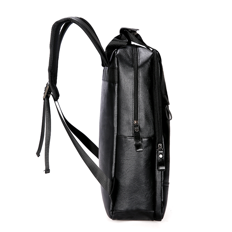 16,5 hüvelykes hátizsák férfi hátizsák PU bőr táska nagy laptop hátizsák férfi mochilas alkalmi iskolatáska tinédzsereknek_voghion.com