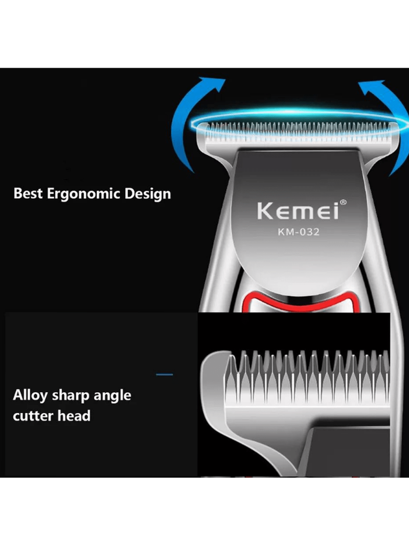 Kemei Retro Oil Head Hair Pusher Hair Salon Special Hair Pusher Km-032Multifunctional Electric Shaver For Men, With Razor, Mens Grooming Kit_voghion.com