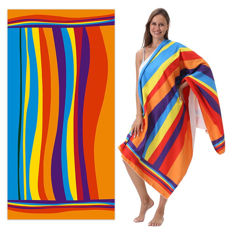 Asciugamano da spiaggia in microfibra anti-sabbia, sottile, ad asciugatura rapida, super assorbente, leggero, per viaggi, sport, piscina, nuoto, bagno, campeggio, yoga_voghion.com