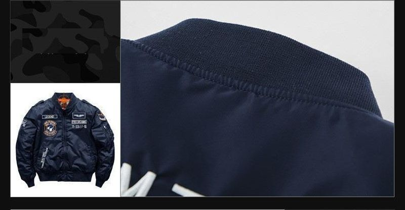 2024 Herren Winter Hip Hop Dicke warme Jacke Militär Motorrad Ma-1 Aviator Pilot Baumwolle Parka Männlich Baseball Bomber_voghion.com