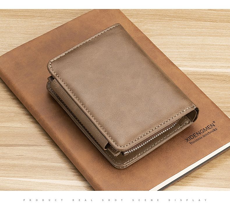 Wallet Card Cases New Retro Men's Short Wallet Card Holder With Multiple Card Slots And Coin Purse In Stock_voghion.com