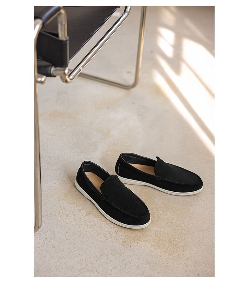 Slip-On-Loafer für Herren – Atmungsaktive Freizeitschuhe aus weichem Wildleder mit bequemer EVA-Innensohle für den Alltag (Blau, Schwarz, Grau, Beige)_voghion.com