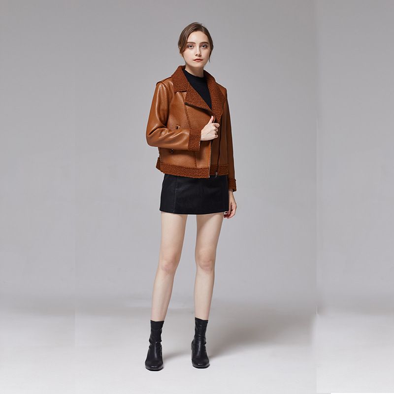 Veste courte et ample en cuir PU pour femme, nouvelle version coréenne, très populaire au printemps_voghion.com