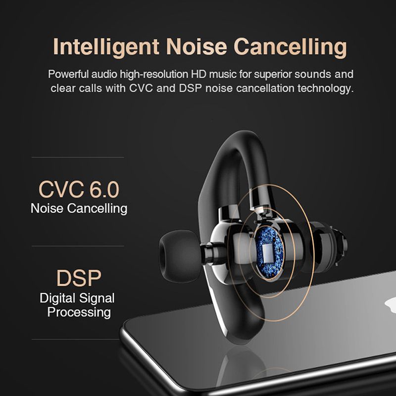 V9 Bluetooth Earphone Sport Driver Car Wireless Headphone With Mic HD Handsfree Calling Stereo Muics Business Headset_voghion.com