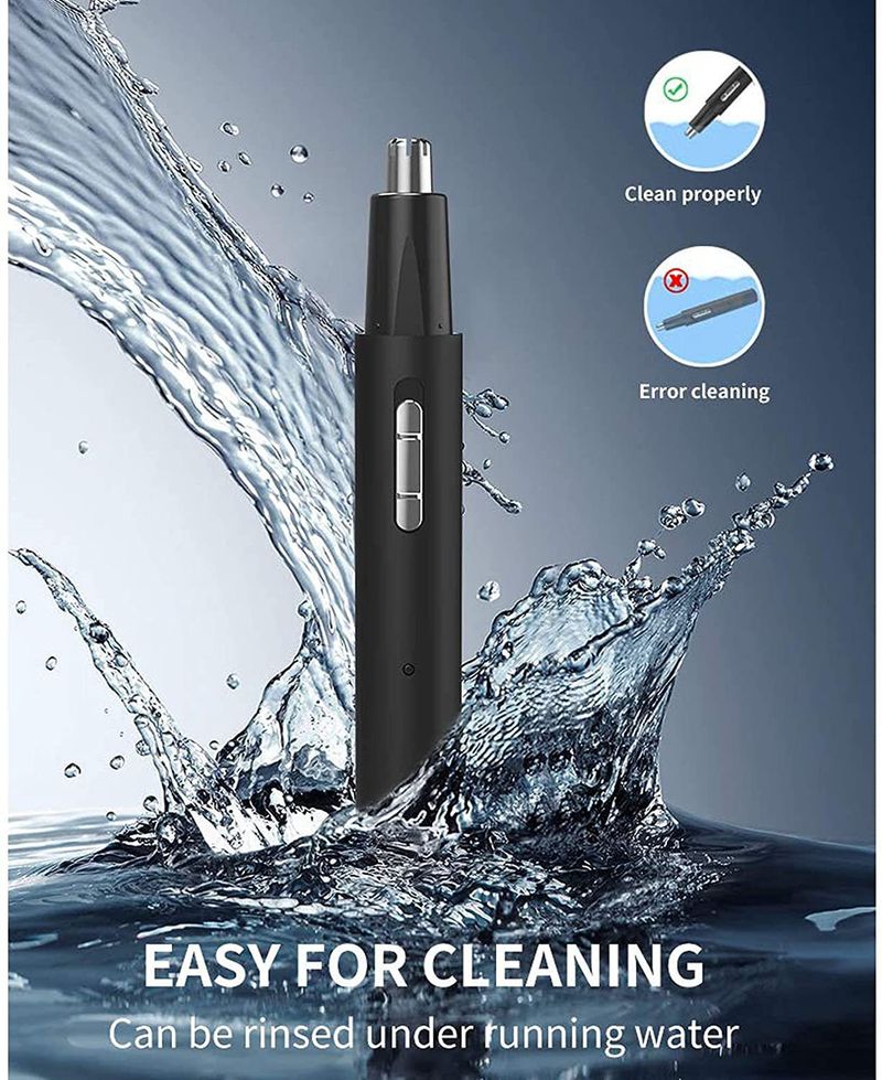 Metal Tube Nose Hair Three-in-One Multi-Functional USB Charging Electric Eyebrow Trimmer_voghion.com