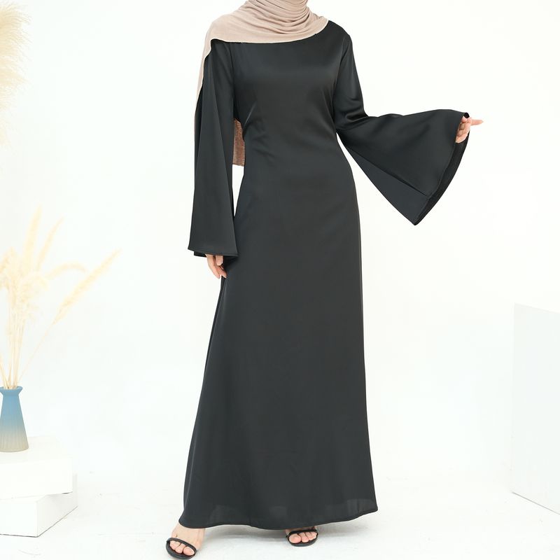 Damenbekleidung Mode Schlanke Taille Dubai Türkisch Elegantes Kleid_voghion.com