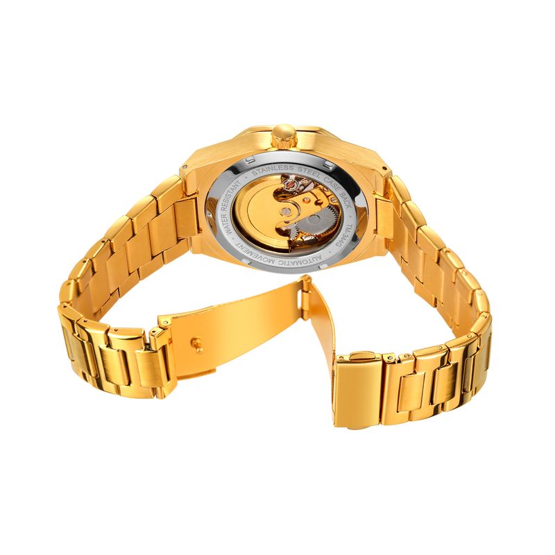 Montre mécanique automatique squelette tendance pour homme avec fonction heure universelle, boîtier en acier inoxydable de 41 mm, verre minéral, bracelet en alliage_voghion.com