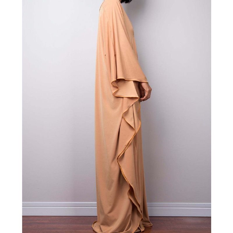 Hafif, Nefes Alabilen, Uzun Kollu, Yan Yırtmaçlı, Tığ İşi Kimono Plaj Örtüsü - Kadınlar İçin Çok Yönlü, Güneş Korumalı, Bol Kesim Bikini Örtüsü_voghion.com