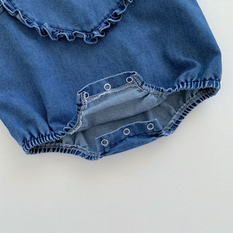 Korean style summer clothes, soft denim straps, buttocks, western-style baby and cute jumpsuit for outdoor wear_voghion.com