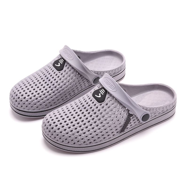 Scarpe Dongdong, sandali antiscivolo, con fascia per le dita, suole spesse da uomo, per l'estate, alla moda, da indossare in casa, versione coreana, due_voghion.com