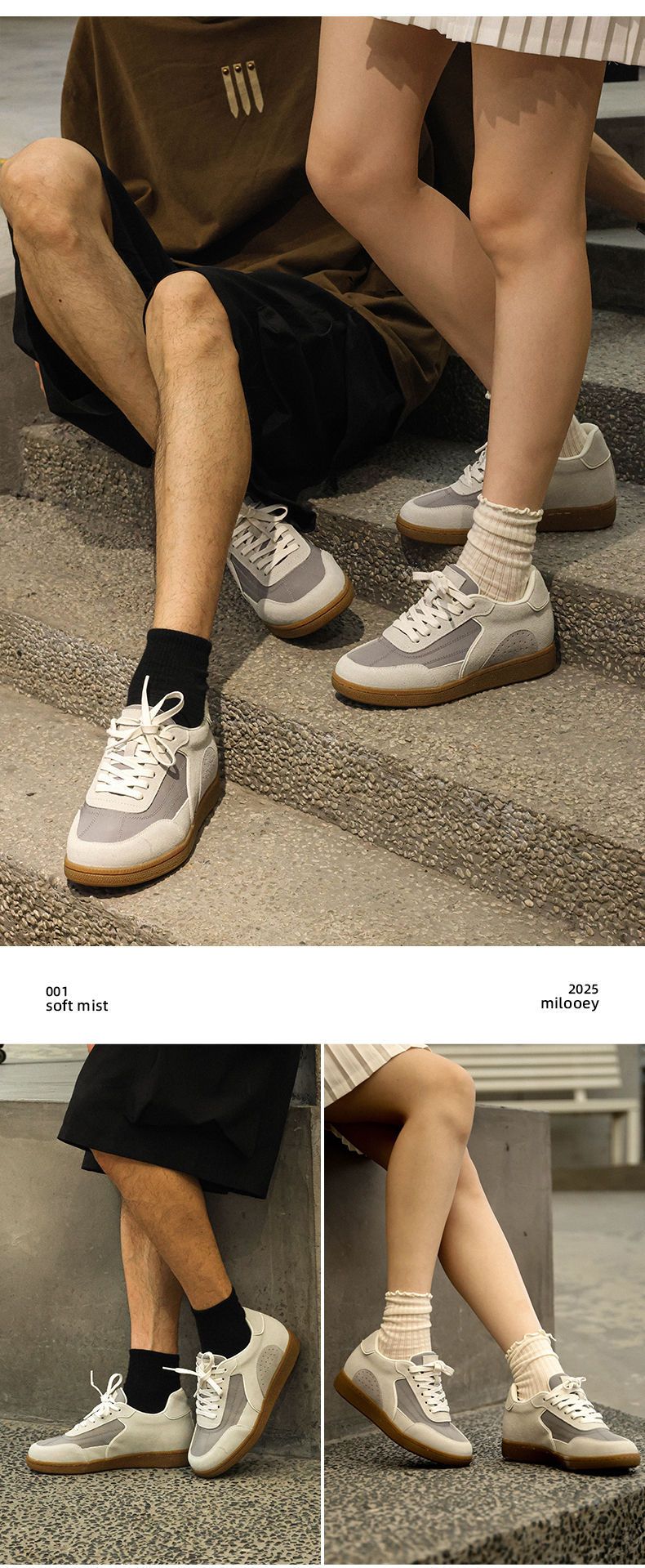Sneakers basse traspiranti casual da uomo e da donna, in vera pelle, con aumento di altezza invisibile di 5 cm, stile retrò per feste._voghion.com