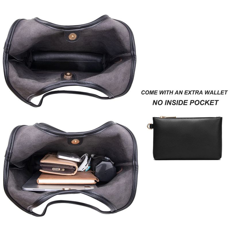 Borsa a tracolla da donna, grande capacità, borsa a mano, semplice, borsa combinata, autunno e inverno_voghion.com