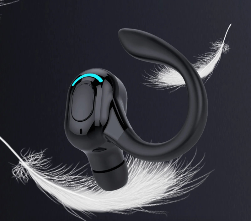 Bluetooth 5.2 Earphone Waterproof Wireless Headphones with Mic Mini Ear Hooks HiFi Stereo Music Earbuds for Phone Gaming_voghion.com
