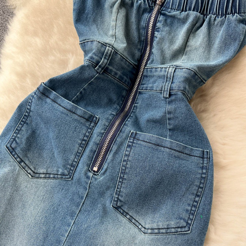 Damen Rock mat enger Schëller an enger Cowboy-Taille, sexy Split-Vintage-Stil_voghion.com