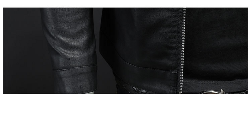 Men's Clothing Jacket Leather Jacket Slim Fit_voghion.com