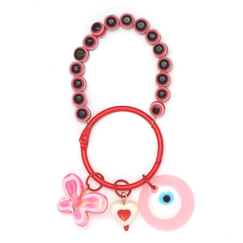 Neuer DIY-Handyketten-Schlüsselanhänger, europäischer, amerikanischer und türkischer Auto-Schlüsselanhänger mit blauem Auge._voghion.com