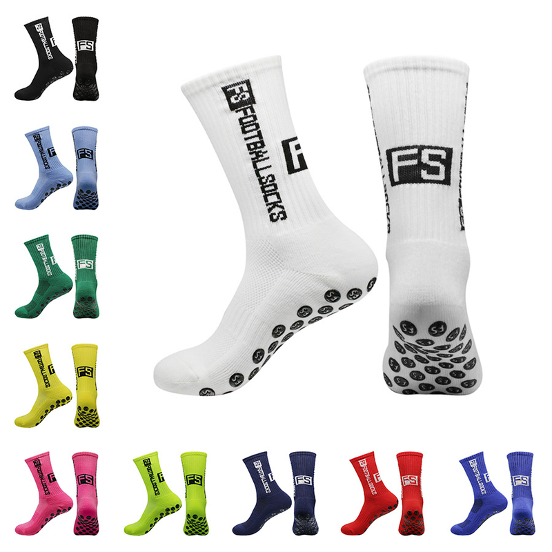 DragonflyDreams 3/4/8 Pairs Non Slip Sport Soccer Socks Anti Slip Football Baseball Unisex Athletic Socks With Grip Pads_voghion.com