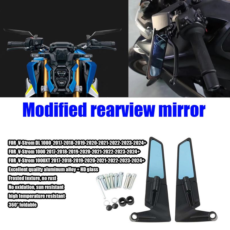 POUR V-Strom 1000/XT/DL 2017-2024 + Rétroviseur de moto Aile de vent Rétroviseur latéral de recul Accessoires de moto de recul_voghion.com
