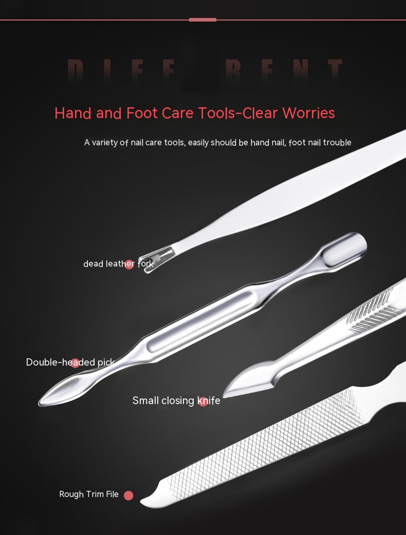 Trimming Knife Set, Household Stainless Steel Ear Spoon, Pliers, Repair Tools, Foot and Nail Clips, Single German_voghion.com