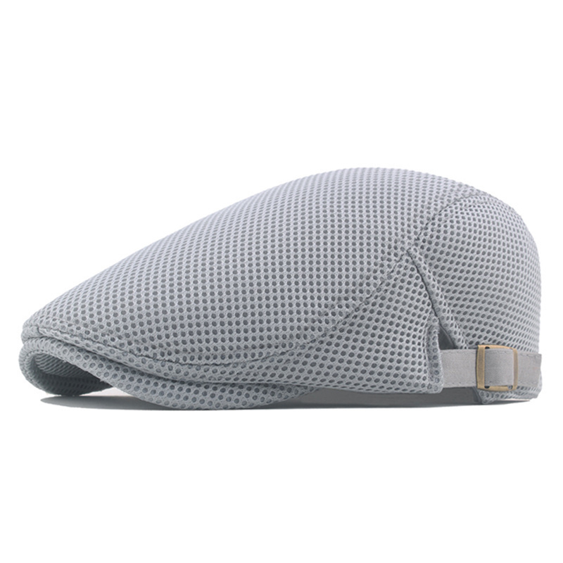 XinWq Conveniente Hombres Sombrero Regalos perfectos Poliéster Hueco Lavable Hombres Boina Gorra para diario_voghion.com