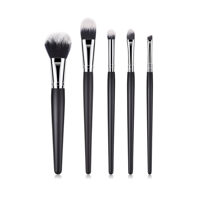 5/7/11/12 Stück Make-up-Pinsel, Make-up-Werkzeuge, Augenset, Lidschattenpinsel, schwarzes und silbernes GUIHUI_voghion.com