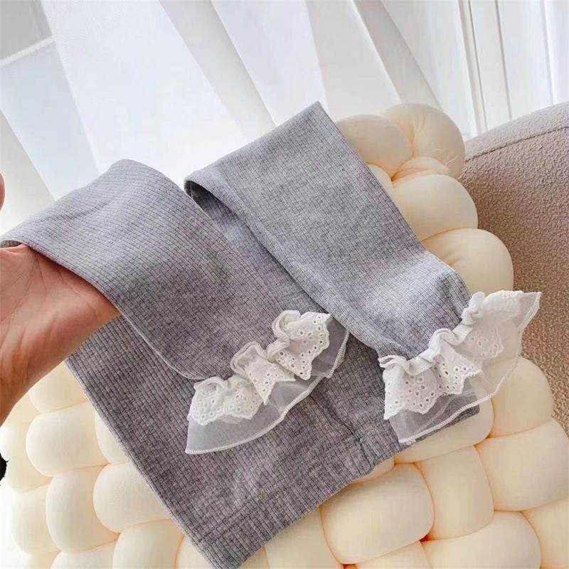 Kinderkleding Meisjes holle mesh split broekspijpen met hoge elasticiteit, modieus en veelzijdig, super feeërieke en modieuze leggings_voghion.com