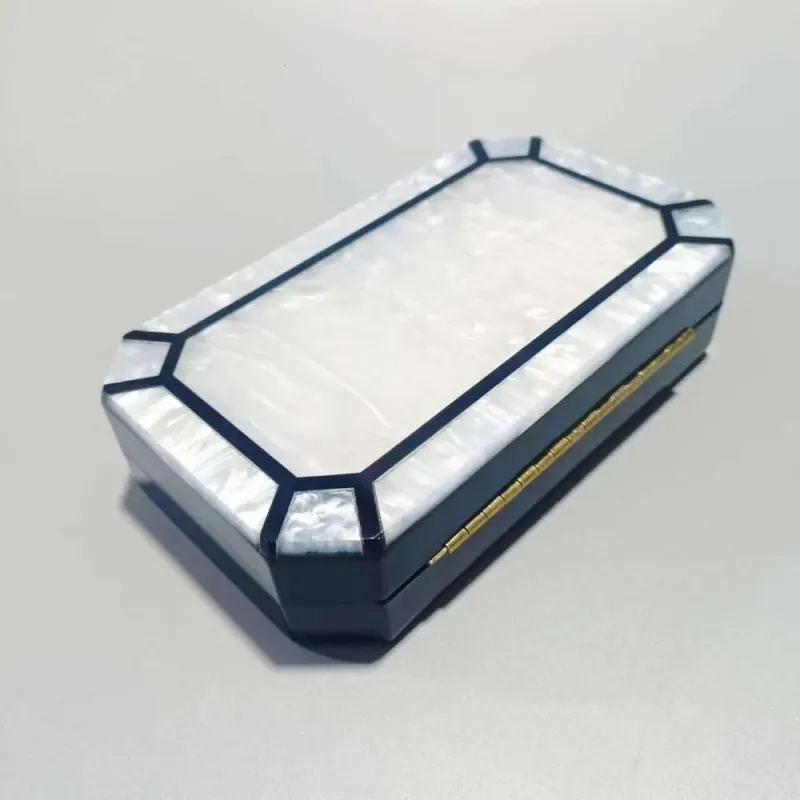 Summer Dinner Geometric Splicing Acrylic Shoulder Chain Bag For Women_voghion.com