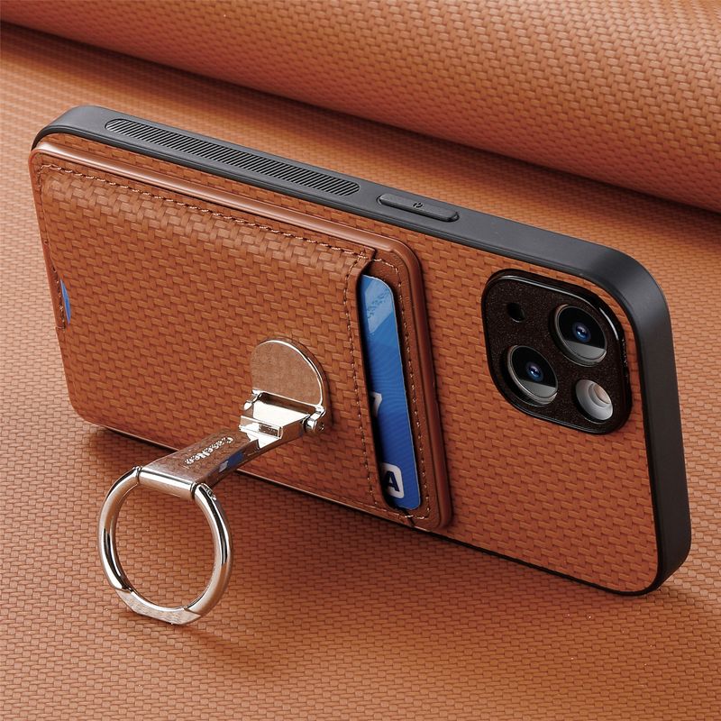 TechGlobe Compatible With Samsung S25 Hardware Ring Multi-angle Card Holder Phone A06/A16/A25/A36/A55 Protective Case_voghion.com