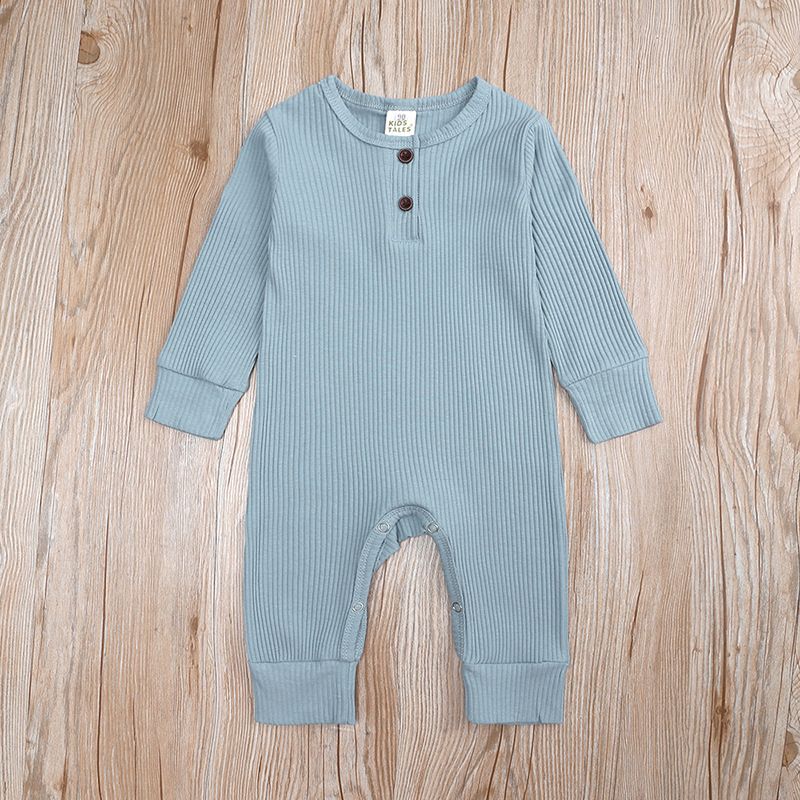 Kids Tales Soft Cotton Baby Bodysuit Long Sleeve Romper For Boys & Girls (1-3 Years, Unisex Neutral Colors Snap Closure, Comfortable Playwear_voghion.com