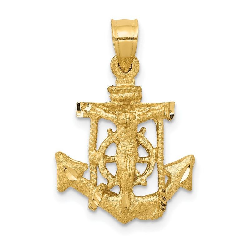 14k Mariners Cross Pendant_voghion.com