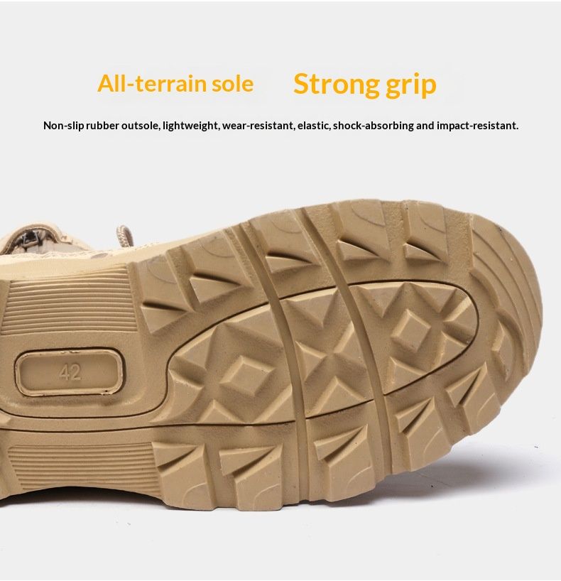 WalkPrime Factory Direct Cross-Border Men And Women Training Camping Hiking Tactical Mountaineering Shoes Combat Boots_voghion.com