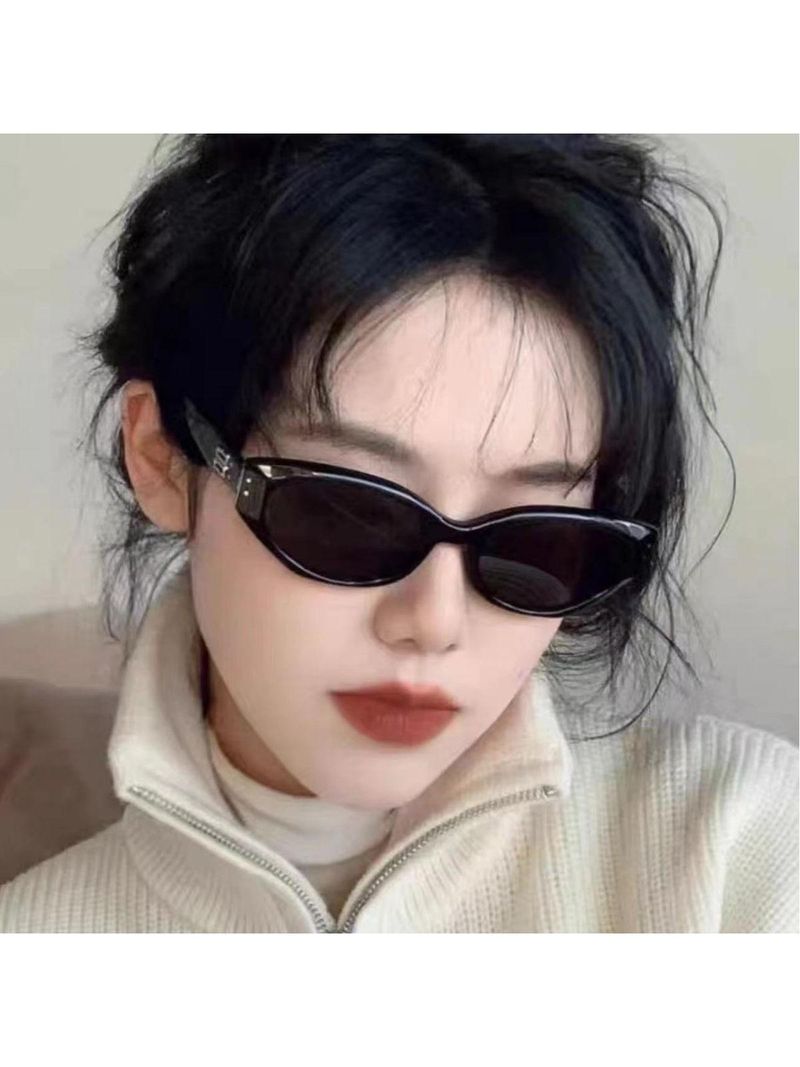 LazyZoom INS Retro Oval Internet Celebrity Same Style All-Matching Fashion Sun-Proof Driving Eye Protection Sunglasses European_voghion.com