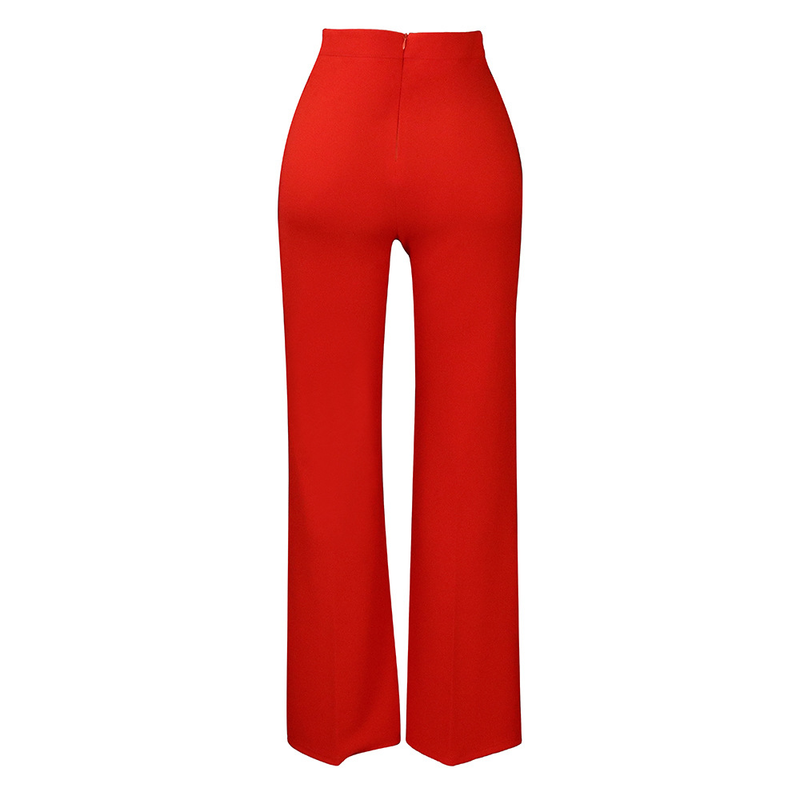 Women's fashion temperament Tongle casual large size wide leg pants_voghion.com