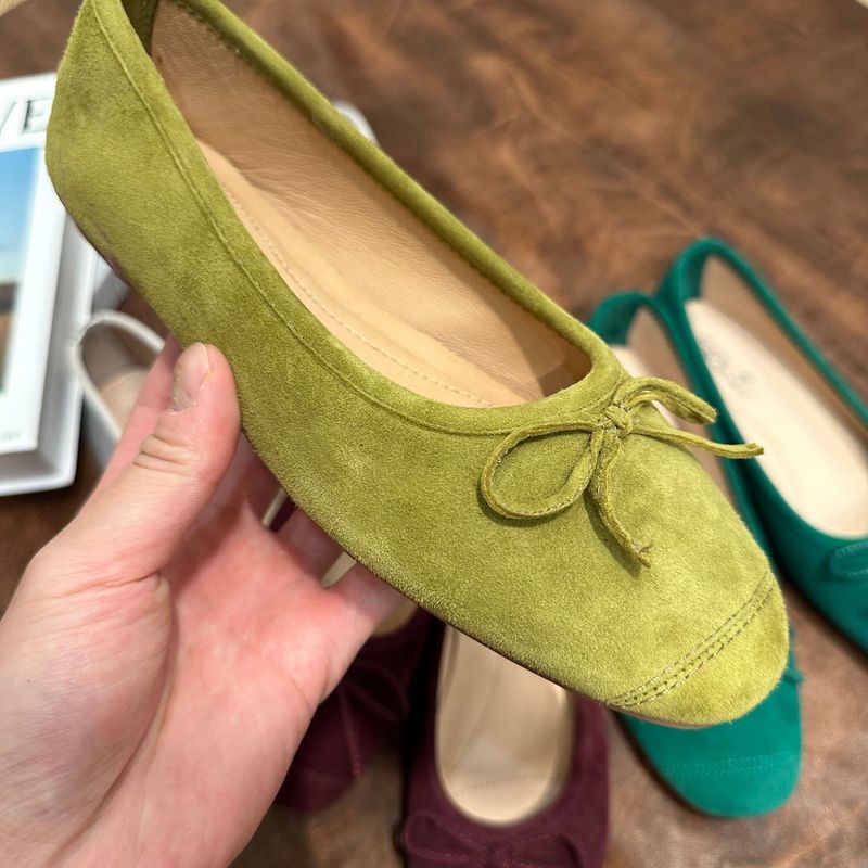 Dongguan Foreign Trade Sheepskin Ballet Candy Color Flat For Women 25 New Sole Soft Surface Comfortable Casual Women's_voghion.com