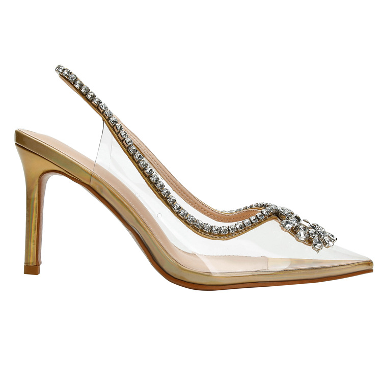 Sapatos femininos sandálias de salto alto de uma linha com design de nicho, costas vazias, sapatos de salto alto na ponta dos pés_voghion.com