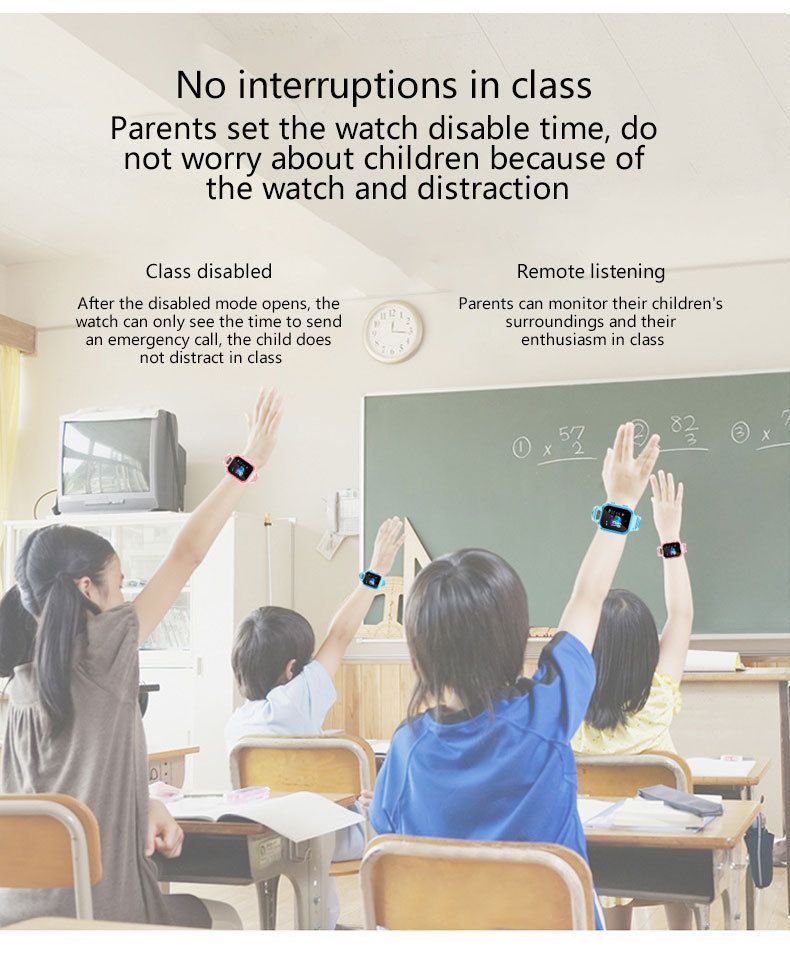 Ema ja laste laste telefonikell foto positsioneerimisega mitmekeelne laste nutikell_voghion.com