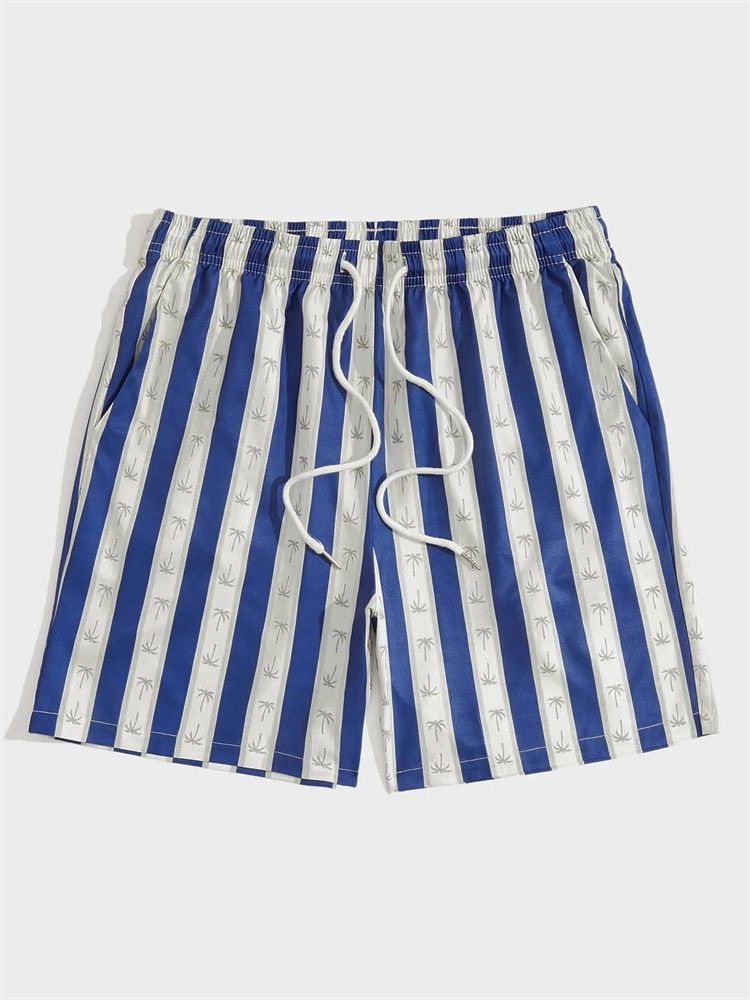 Men's Beach Flower Shorts Summer New Loose Travel Vacation Quick-Drying Casual Shorts _voghion.com