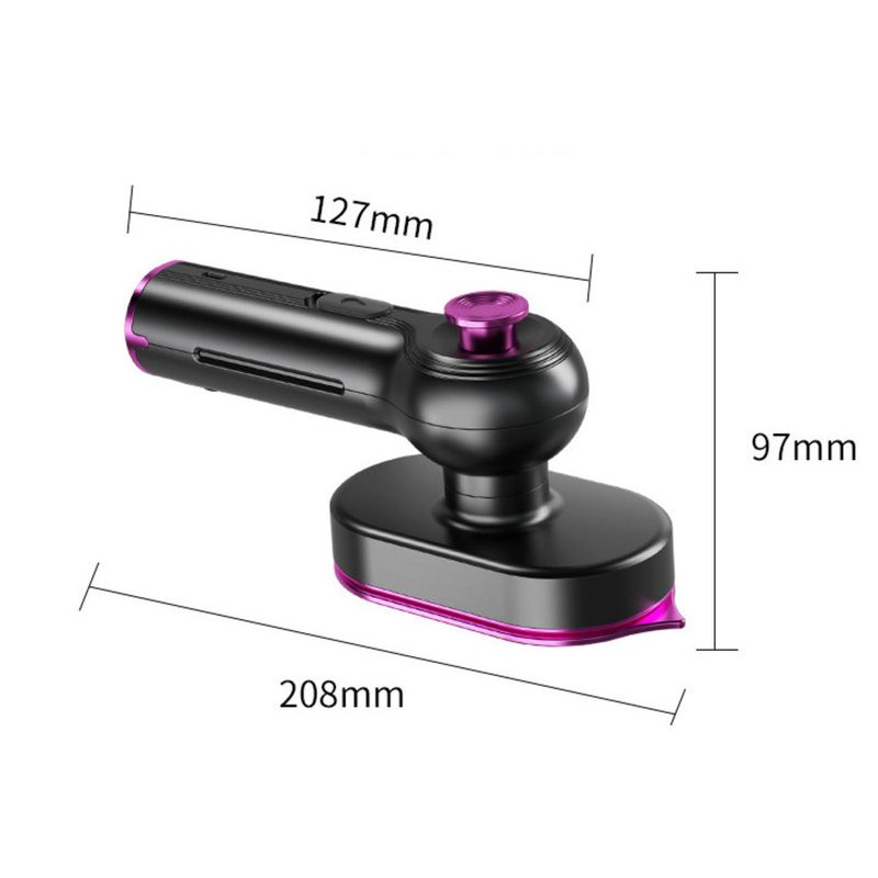 Portable Mini Small Rotating Folding Electric Iron Handheld Garment Steamer_voghion.com