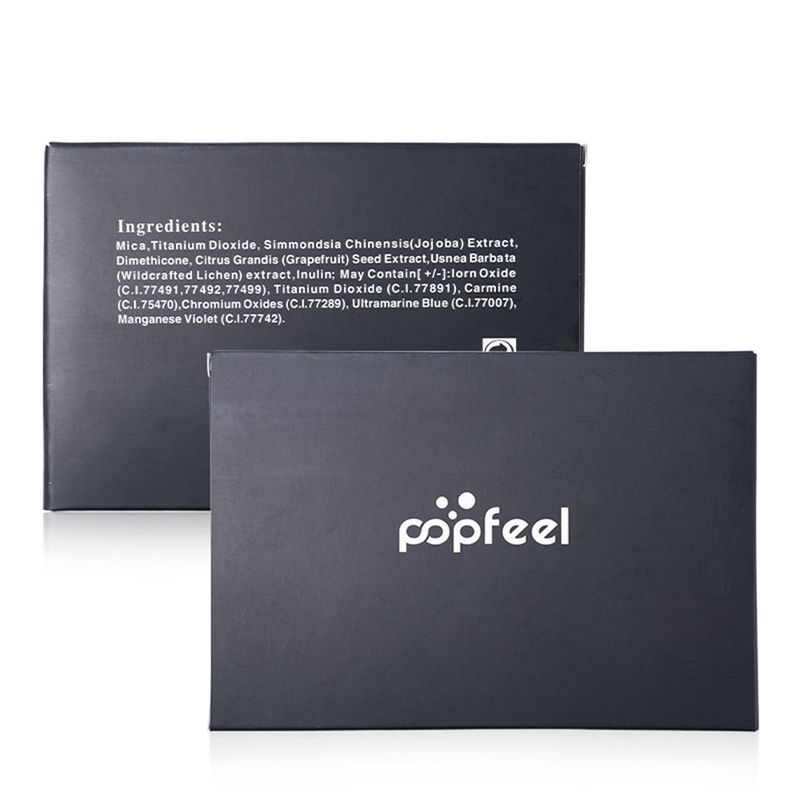 Conjuntos de maquillaje POPFEEL 54 colores de sombras de ojos con pincel para sombras de ojos Maquillaje ahumado mate Paleta de sombras de ojos en tonos tierra Conjunto combinado_voghion.com