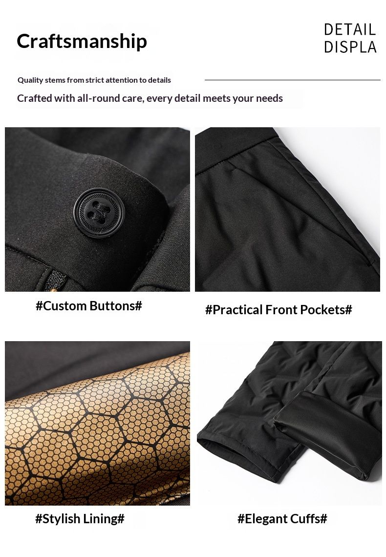 Woven Woven Woven Triple Protection Graphene 90 White Duck Down Men 2025 Autumn Winter New Thickened Warm Cold-Proof Men's Thermal Pants_voghion.com