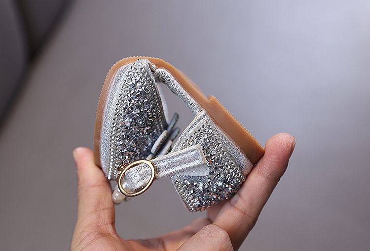 Neu Dame Baby Mädchen Mädchen Prinzessin Diamant Einzelnen Schuh Schuhe Dance_voghion.com