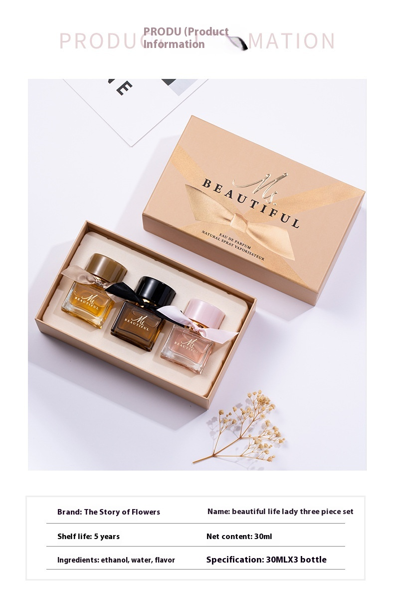Set di profumi Flower Tale online, confezione regalo per studenti, con fragranza persistente e fresca, popolare per le donne_voghion.com